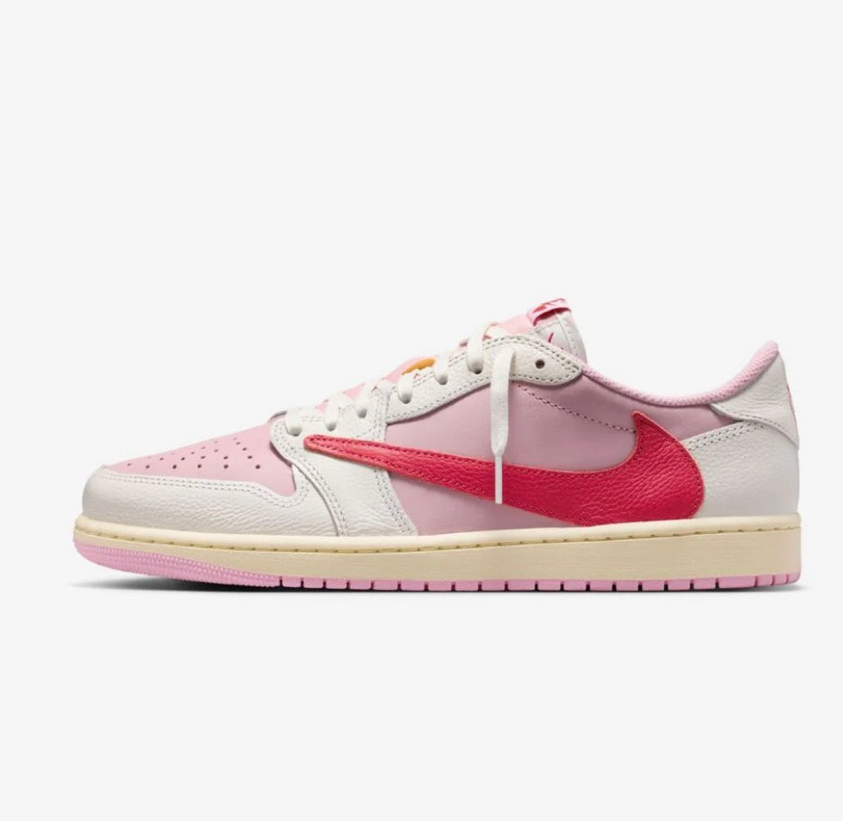 AIR JORDAN                                                   AIR JORDAN 1 RETRO LOW OG SP TRAVIS SCOTT SAIL TROPICAL PINK