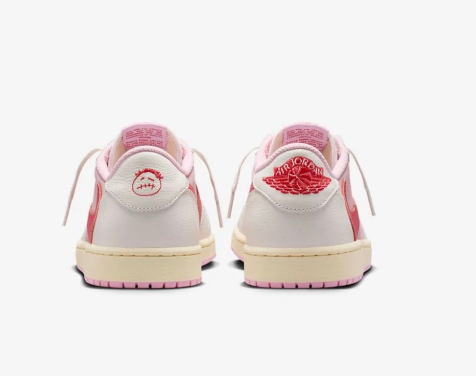 AIR JORDAN                                                   AIR JORDAN 1 RETRO LOW OG SP TRAVIS SCOTT SAIL TROPICAL PINK