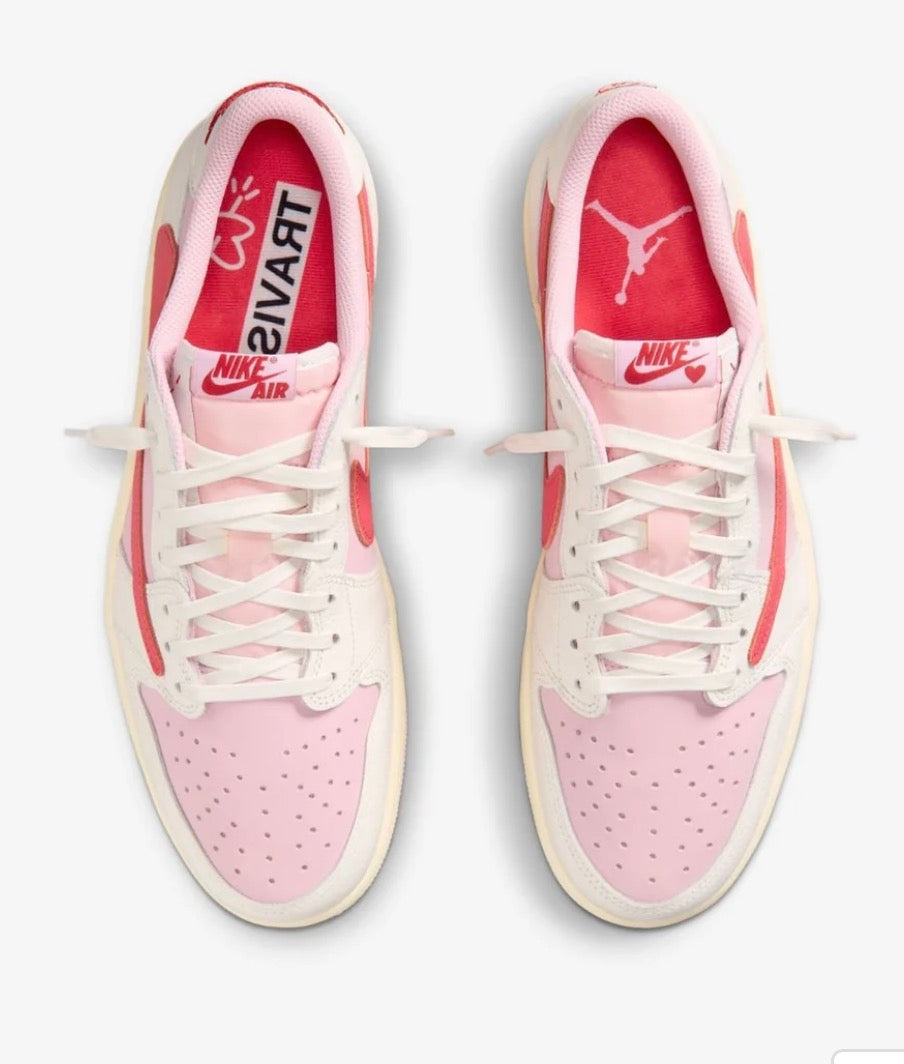 AIR JORDAN                                                   AIR JORDAN 1 RETRO LOW OG SP TRAVIS SCOTT SAIL TROPICAL PINK