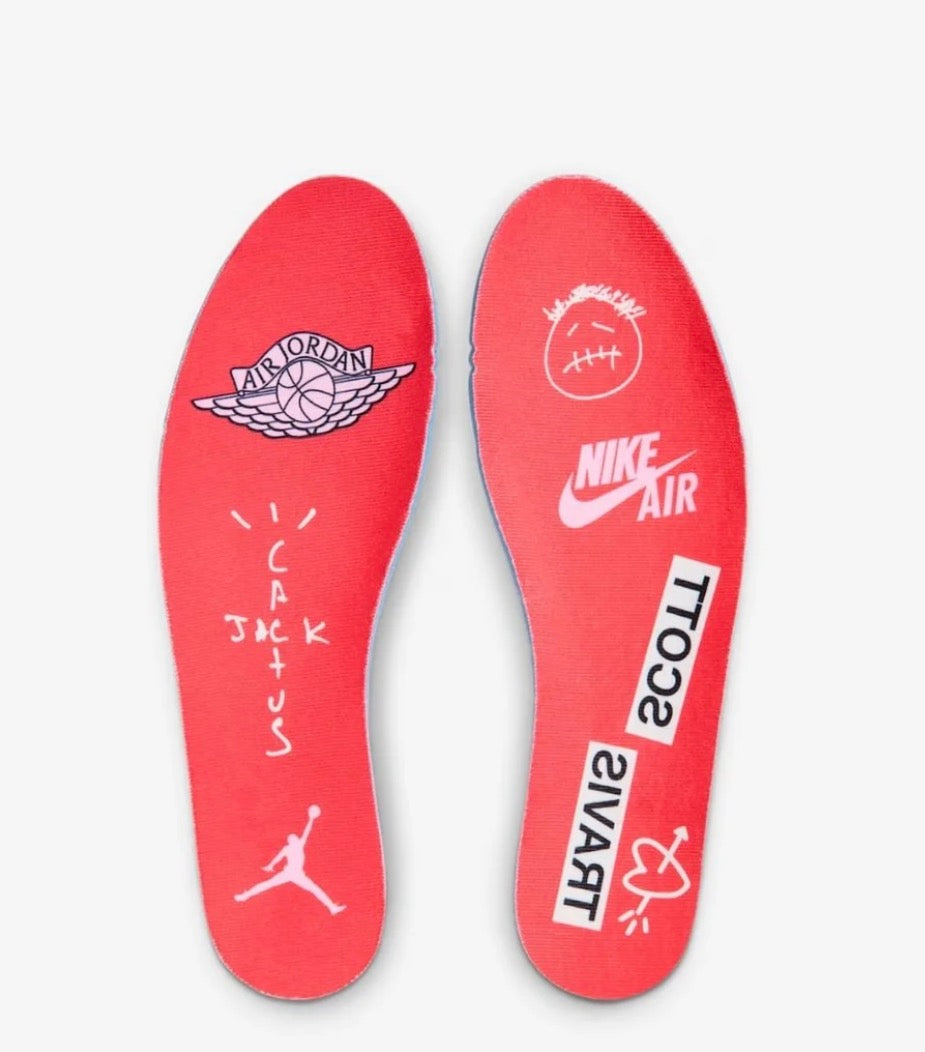 AIR JORDAN                                                   AIR JORDAN 1 RETRO LOW OG SP TRAVIS SCOTT SAIL TROPICAL PINK